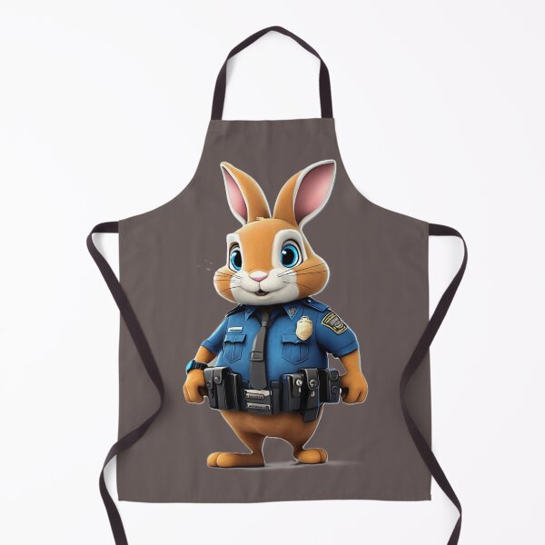 Item preview, rabbit policeman,Grey Cute Bunny Classic T-Shirt designed and sold by OxiSkor.