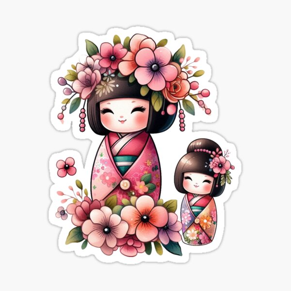 Item preview, Kokeshi Doll designed and sold by erkinmaddison.