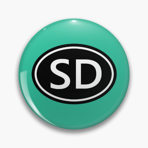Item preview, SD Initials Monogram Oval White Letters designed and sold by Jeallan Designs.