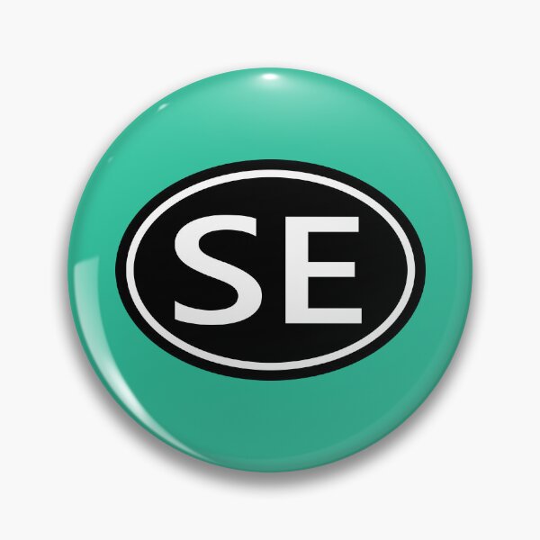 Item preview, SE Initials Monogram Oval White Letters designed and sold by Jeallan Designs.