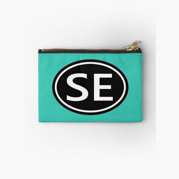 Item preview, SE Initials Monogram Oval White Letters designed and sold by Jeallan Designs.
