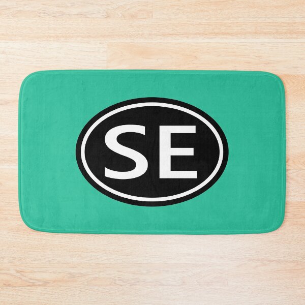 Item preview, SE Initials Monogram Oval White Letters designed and sold by Jeallan Designs.