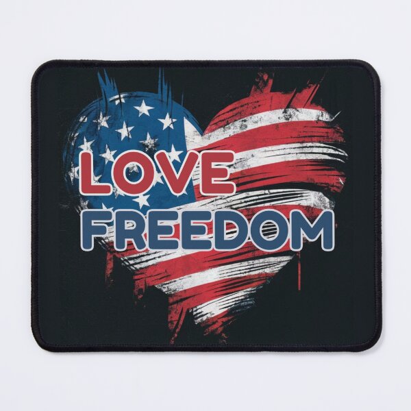 Item preview, American Flag Heart - Love Freedom designed and sold by Vicky021.