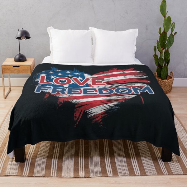 Item preview, American Flag Heart - Love Freedom designed and sold by Vicky021.