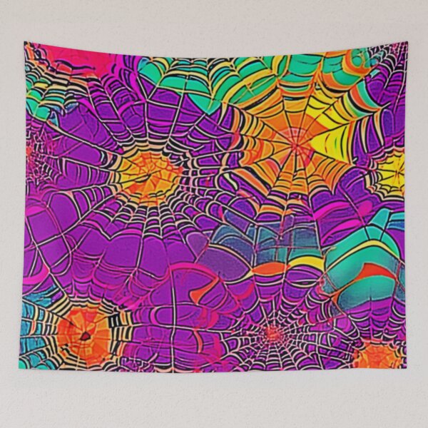 Item preview, Ethereal Web Castle: Rainbow Hues  designed and sold by Health And Fitness Posts e-Store.