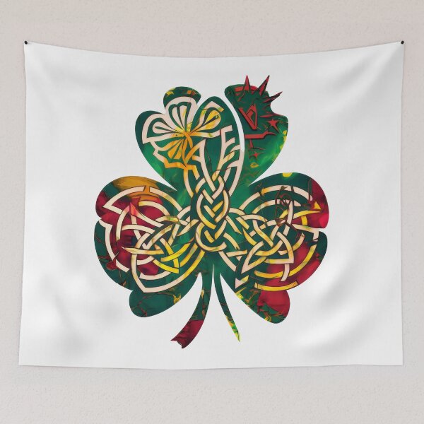 Item preview, Celtic Knots and Shamrock Abstract Design designed and sold by CELTIC-DESIGNS.