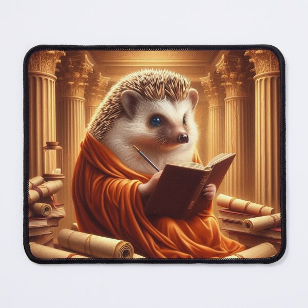 Item preview, Sage Spines: The Philosophical Hedgehog designed and sold by Furbulous Faces.