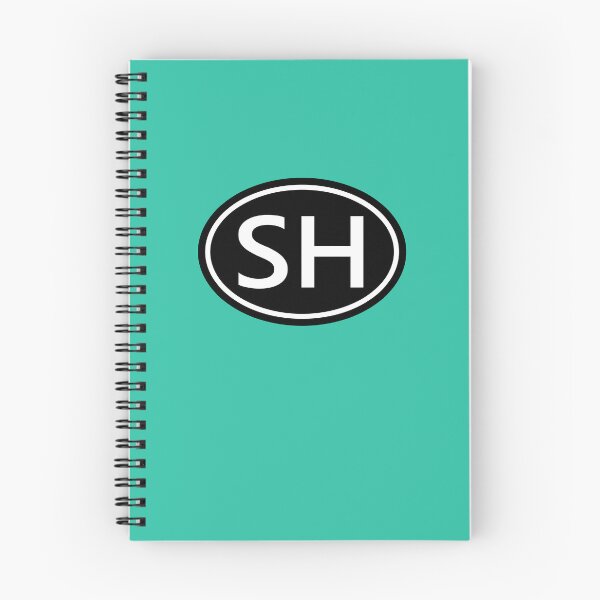 Item preview, SH Initials Monogram Oval White Letters designed and sold by Jeallan Designs.