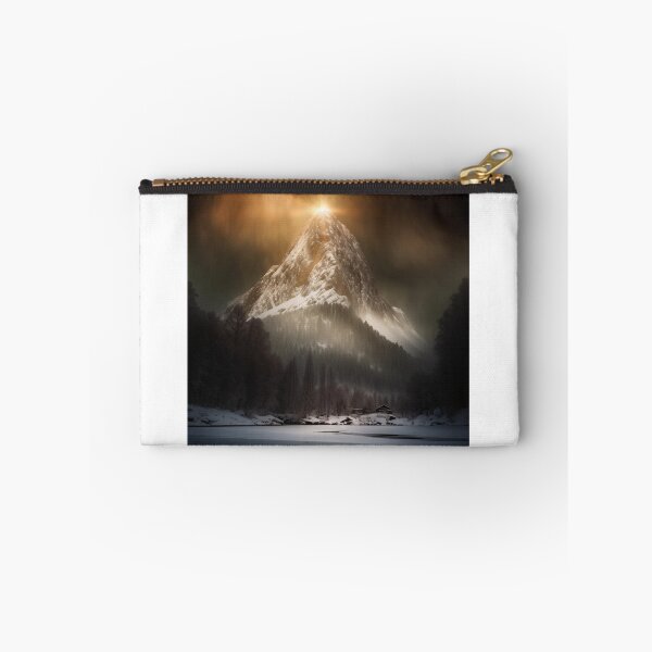 Item preview, Illuminated Mountain Top at Sunrise designed and sold by DeMuurdecoratie.