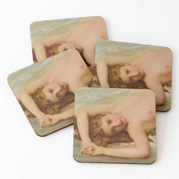Item preview, Vintage Painting of a beautiful woman reclining designed and sold by Vintage Designs +.