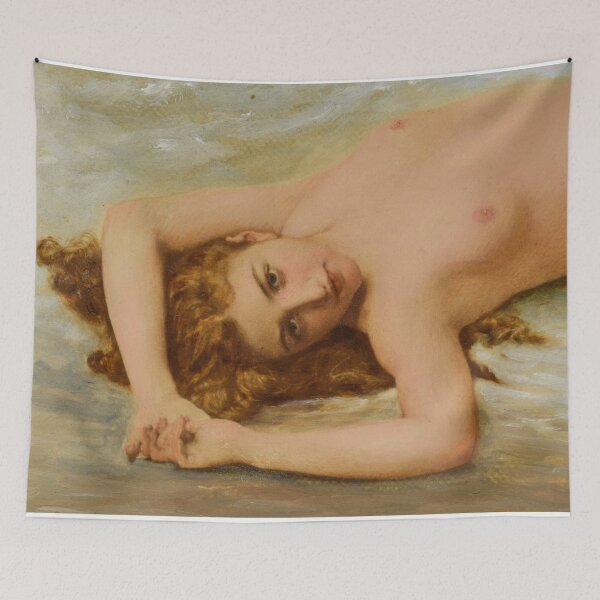 Item preview, Vintage Painting of a beautiful woman reclining designed and sold by Vintage Designs +.