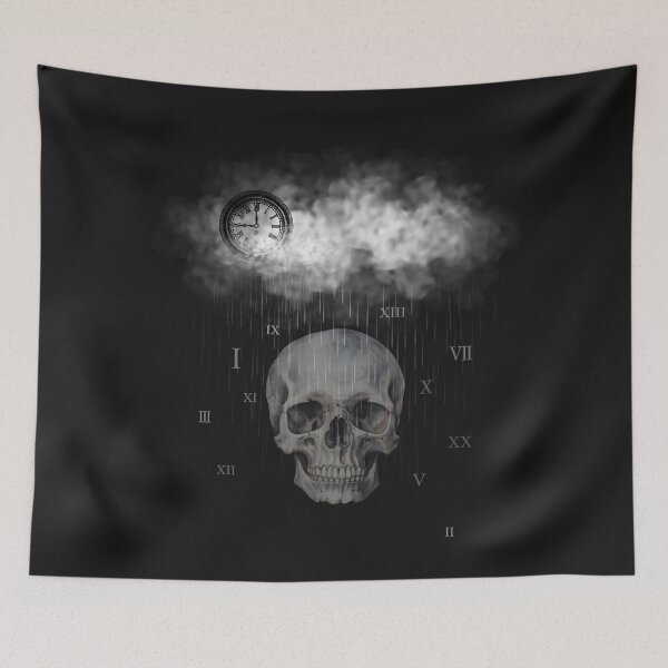 Item preview, Skull in a rain of numbers designed and sold by Jaruna.