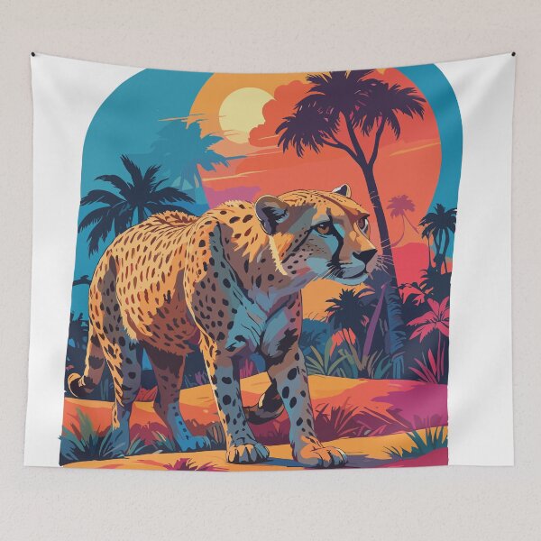 Item preview, brushstroked animals safari designed and sold by LuArtesEstampas.