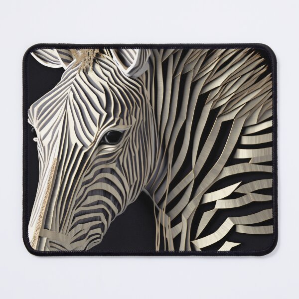 Item preview, Zebra in abstract style designed and sold by DeMuurdecoratie.