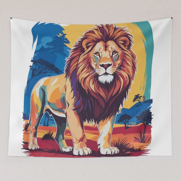Item preview, brushstroked animals safari designed and sold by LuArtesEstampas.