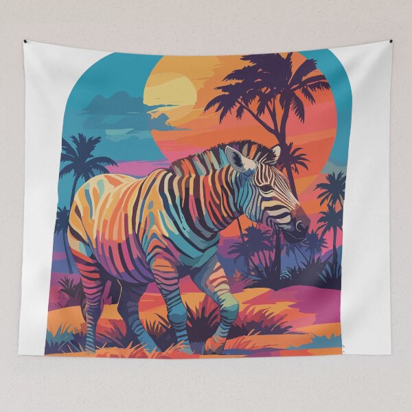 Item preview, brushstroked animals safari designed and sold by LuArtesEstampas.
