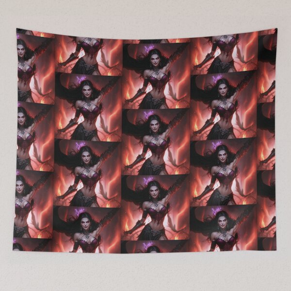 Item preview, Evil Halloween Gothic Witch girl designed and sold by Vintage Designs +.