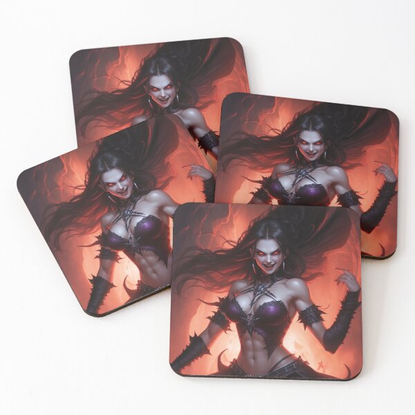 Item preview,  Evil Halloween Gothic Witch girl designed and sold by Vintage Designs +.
