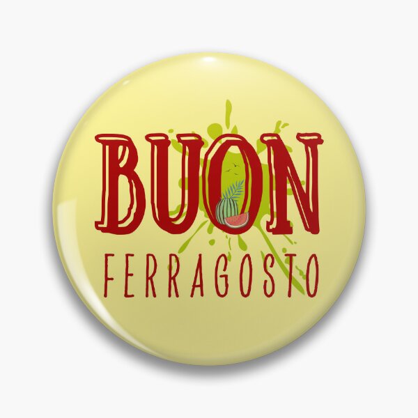 Item preview, Buon Ferragosto,Per gli italiani moderni, Ferragosto è un momento per prendersi una pausa dal lavoro. e trascorrere del tempo con la famiglia e gli amici designed and sold by RokaCircles.