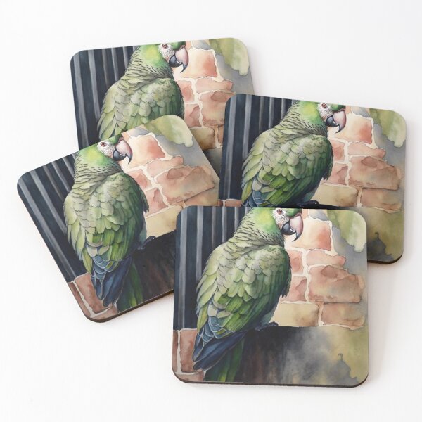 Item preview, Parrot on the lookout designed and sold by DeMuurdecoratie.