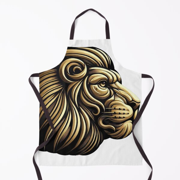 Item preview, golden lion head designed and sold by FusiTink.