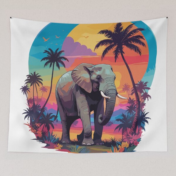 Item preview, brushstroked animals safari designed and sold by LuArtesEstampas.