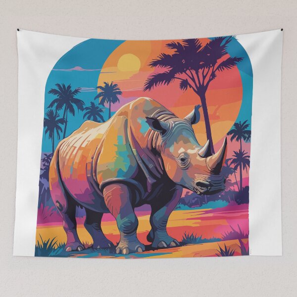 Item preview, brushstroked animals safari designed and sold by LuArtesEstampas.