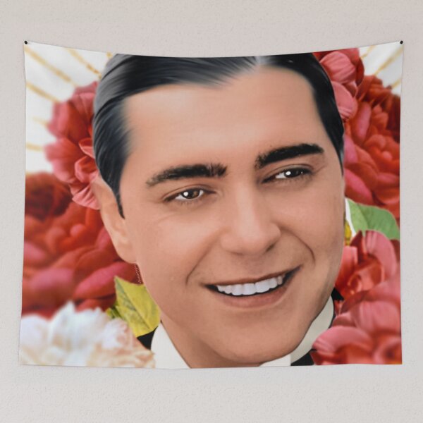 Item preview, Vintage Tango Singer Gardel and Roses designed and sold by infinitetango.