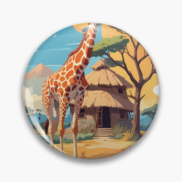 Item preview, brushstroked animals safari designed and sold by LuArtesEstampas.