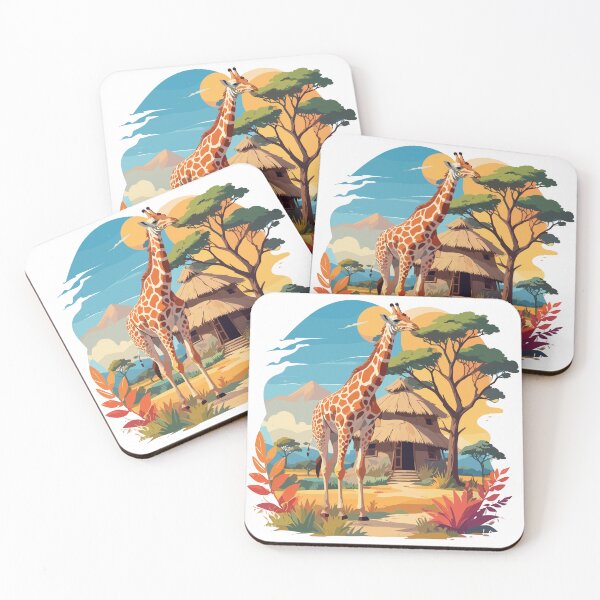 Item preview, brushstroked animals safari designed and sold by LuArtesEstampas.