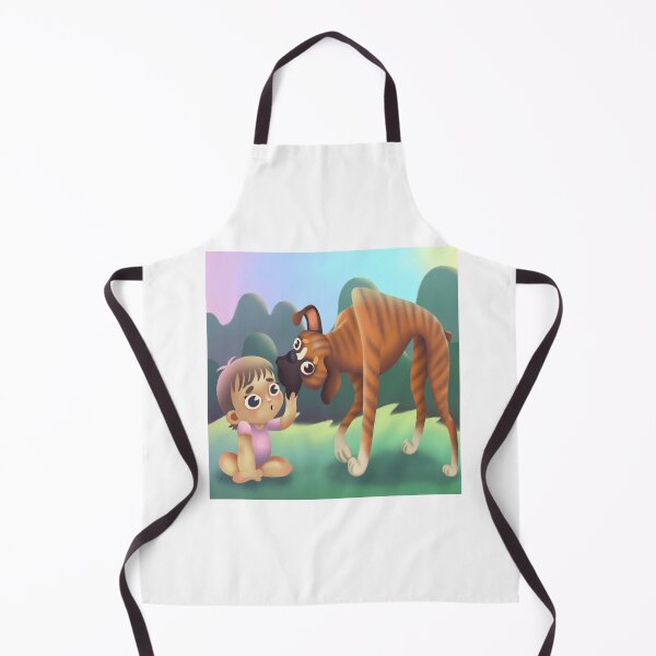 Item preview, Baby girl and a dog designed and sold by MariaPencilArt.