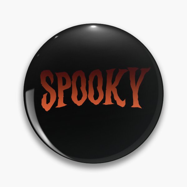 Item preview, Halloween Orange Graphic Print SPOOKY designed and sold by Feral Designs by Lauren Elisabeth.