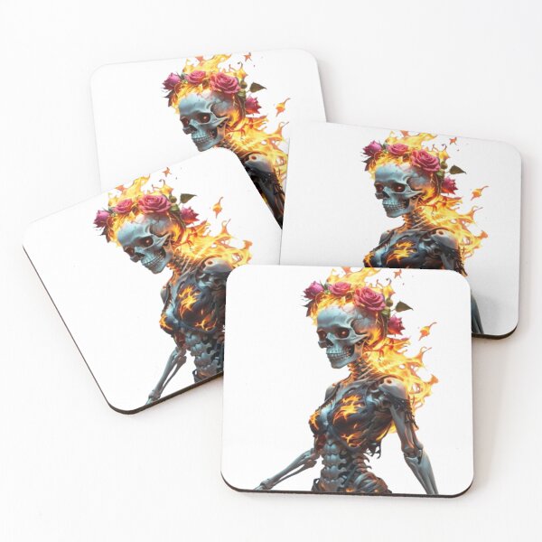 Item preview, burning skeleton designed and sold by etudesing.