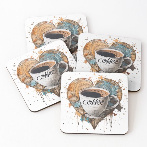 Item preview,  Beautiful coffee cup inside a heart designed and sold by mutarid.