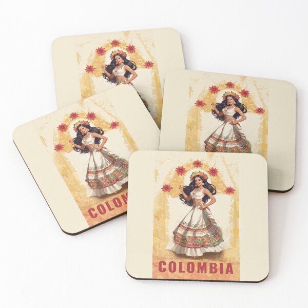 Item preview, Colombian pride design woman traditional dress designed and sold by La Loca.