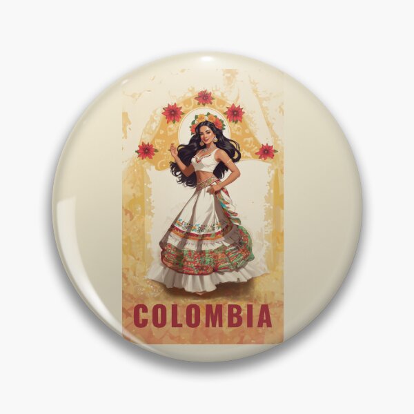 Item preview, Colombian pride design woman traditional dress designed and sold by La Loca.