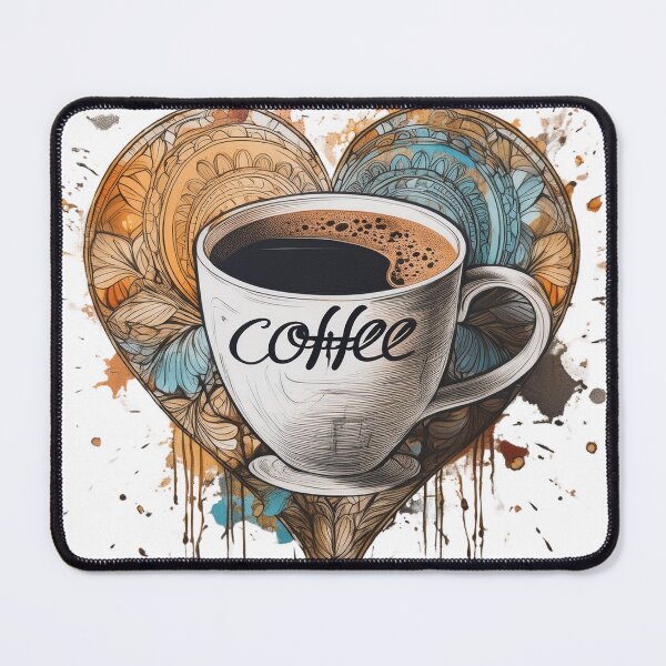 Item preview, Beautiful coffee cup inside a heart designed and sold by mutarid.