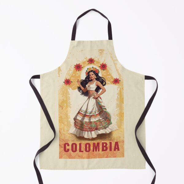 Item preview, Colombian pride design woman traditional dress designed and sold by La Loca.