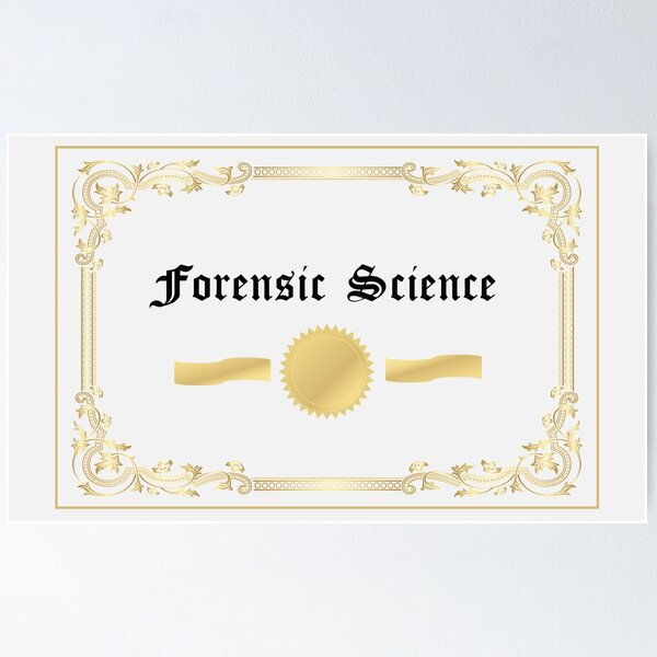 Item preview, Diploma: Forensic Science designed and sold by AMRansom.