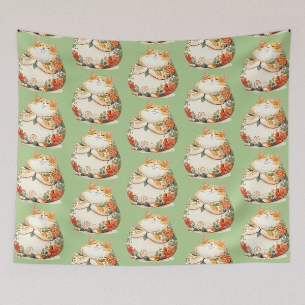 Item preview, Hibiscus Fat Cat designed and sold by wyntera.