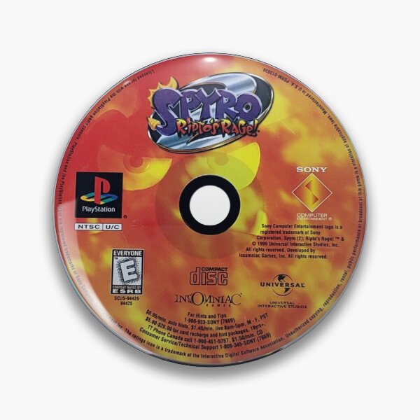 Item preview, Spyro 2: Ripto's Rage PS1 Disc designed and sold by Tee-Buddies.