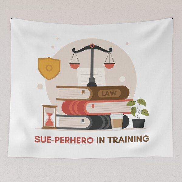 Item preview, Sue-perhero in training: law student designed and sold by NoetherSym.