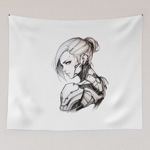 Item preview, Cyborg Girl designed and sold by ArtCraftLab.