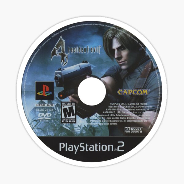 Vista previa del artículo con la obra «Disco Resident Evil 4 PS2», diseñado y vendido por Tee-Buddies.