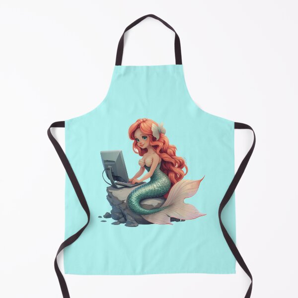 Item preview, Mermaid on a computer designed and sold by Vendzi Art.
