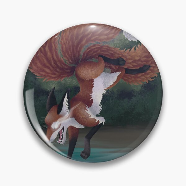 Item preview, Mystical Three-Tailed Fox designed and sold by MariaPencilArt.