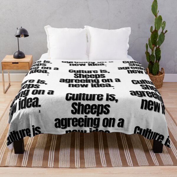 Item preview, Culture is, Sheeps agreeing on a new idea. designed and sold by Finds.