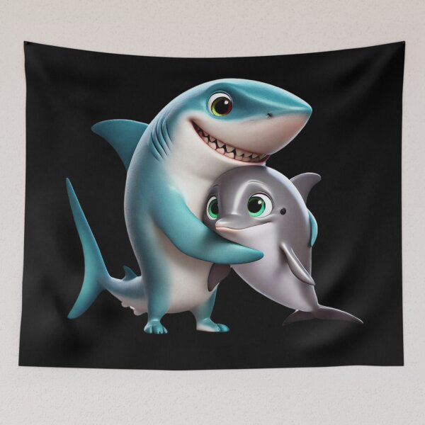 Item preview, Shark and Dolphin: An Oceanic Friendship designed and sold by AmigoVerse.