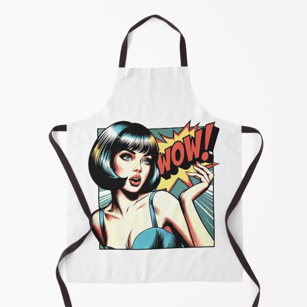 Item preview, WOW! Retro Comic Book Girl Caught in a Moment of Astonishment designed and sold by SplashTastic.