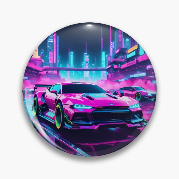 Item preview, Turbo Cruise Under Neon Lights designed and sold by Ink Art Design.